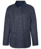 Bedale Check Wool Jacket in Navy by Barbour