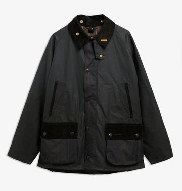 Icons Patch Bedale Waxed Jacket in Sage by Barbour
