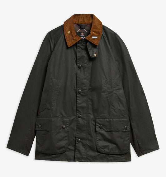 Icons Ashby Waxed Jacket in Sage by Barbour