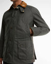 Icons Ashby Waxed Jacket in Sage by Barbour