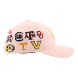 SEC Hat in Pink by Zephyr - NEW TEAMS JUST ADDED!