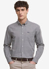 Padshaw Tailored Long-Sleeved Shirt in Dark Oak by Barbour