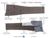Super 120's Gabardine Flat Front Dunhill Dress Pant in Black by Ballin