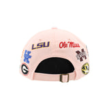 SEC Hat in Pink by Zephyr - NEW TEAMS JUST ADDED!