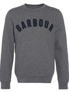 Prep Logo Sweatshirt in Mid Grey Marl by Barbour