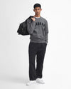 Prep Logo Sweatshirt in Mid Grey Marl by Barbour