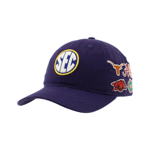 SEC Hat in Purple by Zephyr - NEW TEAMS JUST ADDED!