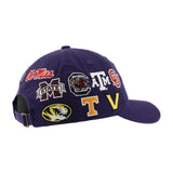 SEC Hat in Purple by Zephyr - NEW TEAMS JUST ADDED!