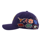 SEC Hat in Purple by Zephyr - NEW TEAMS JUST ADDED!