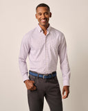 Shay Performance Button Up Shirt in Light Gray by Johnnie-O