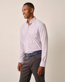 Shay Performance Button Up Shirt in Light Gray by Johnnie-O