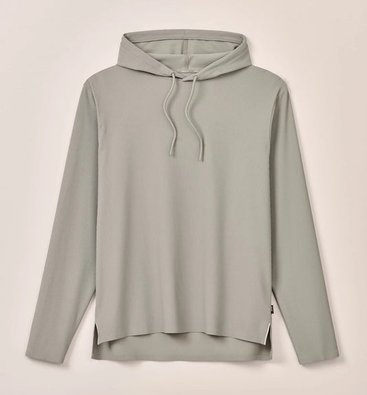 Hoppin Performance Drawstring Hoodie in Seal by Johnnie-O