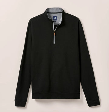 Sully 1/4 Zip Pullover in Black by Johnnie-O