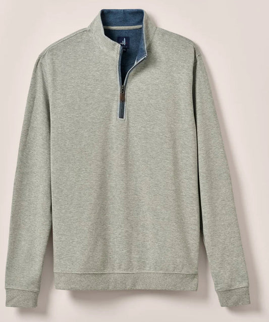 Sully 1/4 Zip Pullover in Light Gray by Johnnie-O