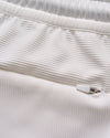 Jumpin Ribbed Knit Performance Shorts in White by Johnnie-O