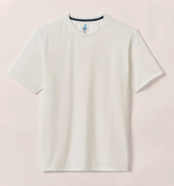 The Course Performance T-Shirt in White by Johnnie-O