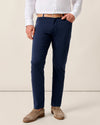 Carmel Sateen 5-Pocket Pant in Dark Navy by Johnnie-O