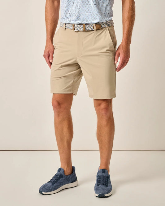 Fusion Knit Performance Pull-On Short in Khaki by Johnnie-O