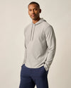 Hoppin Performance Drawstring Hoodie in Seal by Johnnie-O