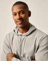 Hoppin Performance Drawstring Hoodie in Seal by Johnnie-O