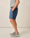 Jumpin Ribbed Knit Performance Shorts in Lake by Johnnie-O