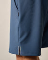 Jumpin Ribbed Knit Performance Shorts in Lake by Johnnie-O