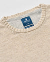 Albus Heathered Linen Blend Crewneck Sweater in Barley by Johnnie-O