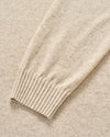 Albus Heathered Linen Blend Crewneck Sweater in Barley by Johnnie-O