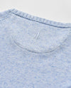 Albus Heathered Linen Blend Crewneck Sweater in Gulf Blue by Johnnie-O