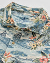 Almanzo Short Sleeve Hangin' Out Button Down Shirt in Laguna Blue by Johnnie-O