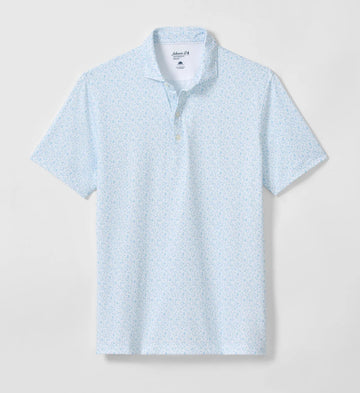 Beach Break Performance Jersey Polo in White by Johnnie-O