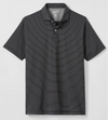 Beau Stripe Performance Jersey Polo in Black by Johnnie-O