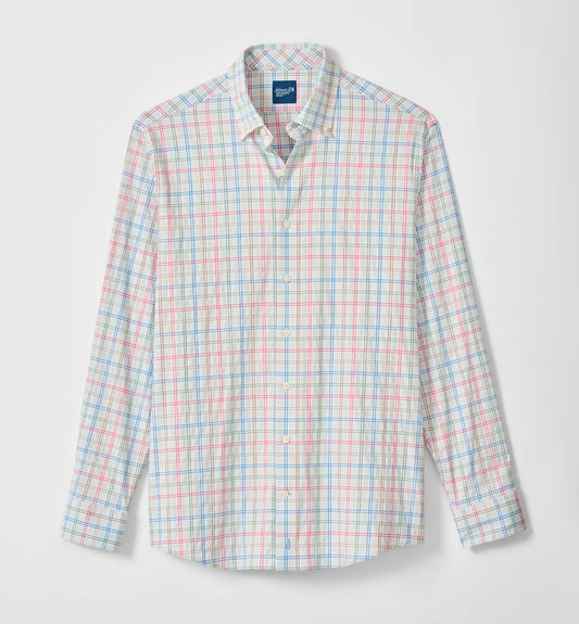 Bingham Everyday Performance Button Down Shirt in Gulf Blue by Johnnie-O
