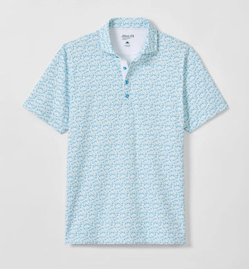 Cocktail Time Performance Mesh Polo in Dolphin by Johnnie-O