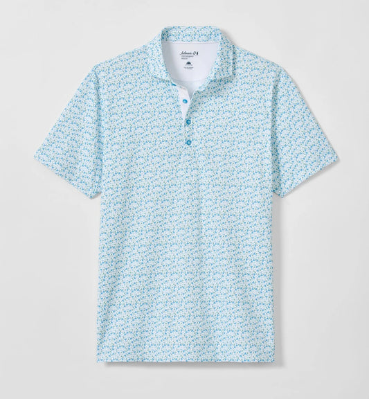 Cocktail Time Performance Mesh Polo in Dolphin by Johnnie-O