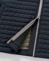 Crosswind Quilted Performance Vest in Black by Johnnie-O