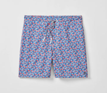 Freesia Half Elastic 7" Surf Shorts in Navy by Johnnie-O