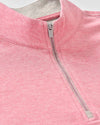 Hanks Lightweight Textured 1/4 Zip Pullover in Berry by Johnnie-O