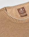 Hatcher Cotton Blend Crewneck Sweater in Alpaca by Johnnie-O