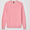 Hatcher Cotton Blend Crewneck Sweater in Flamingo by Johnnie-O