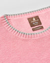 Hatcher Cotton Blend Crewneck Sweater in Flamingo by Johnnie-O