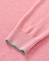 Hatcher Cotton Blend Crewneck Sweater in Flamingo by Johnnie-O