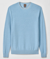 Hatcher Cotton Blend Crewneck Sweater in Maliblu by Johnnie-O