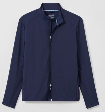 Hoppin Ribbed Knit Performance Jacket in Navy by Johnnie-O