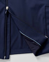 Hoppin Ribbed Knit Performance Jacket in Navy by Johnnie-O