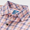 Slub Cotton Button Down Shirt Jordi Plaid in Lollipop by Johnnie-O
