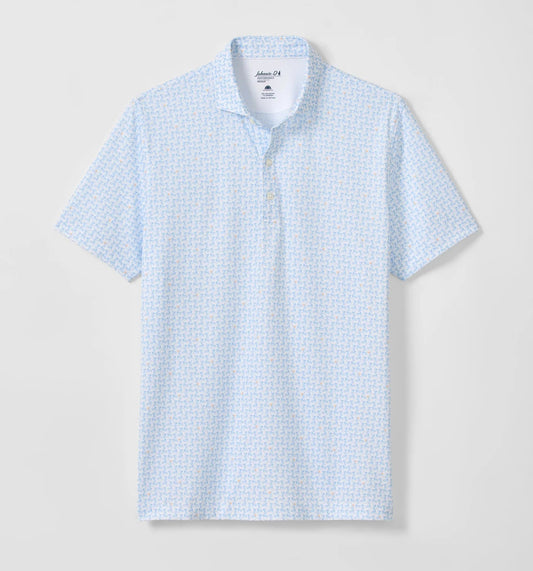 Minty Performance Jersey Polo in Maliblu by Johnnie-O
