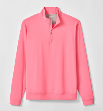 Motion Performance 1/4 Zip Pullover in Pink Lemonade by Johnnie-O