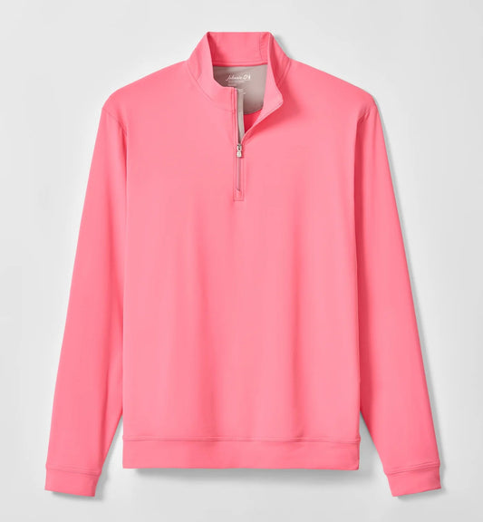Motion Performance 1/4 Zip Pullover in Pink Lemonade by Johnnie-O