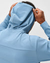 Hoppin Performance Drawstring Hoodie in Carbon Fiber by Johnnie-O